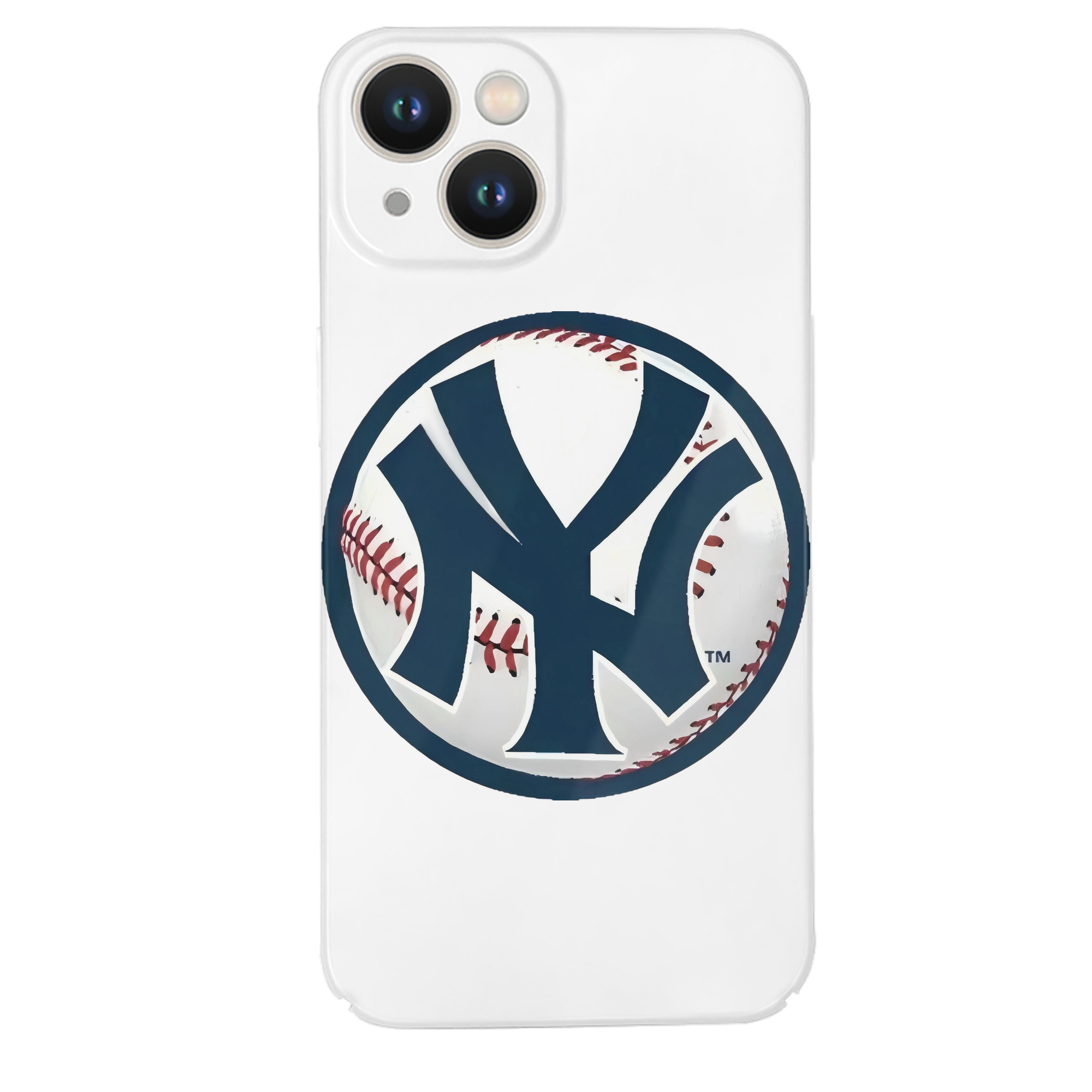 New York Yankees Baseball IPhone 14 Series Full-Cover Hard Case – Shockproof With Raised Camera Protection – Precise Cutouts, Wireless Charging Compatible – Durable, Anti-Yellowing, Easy To Clean